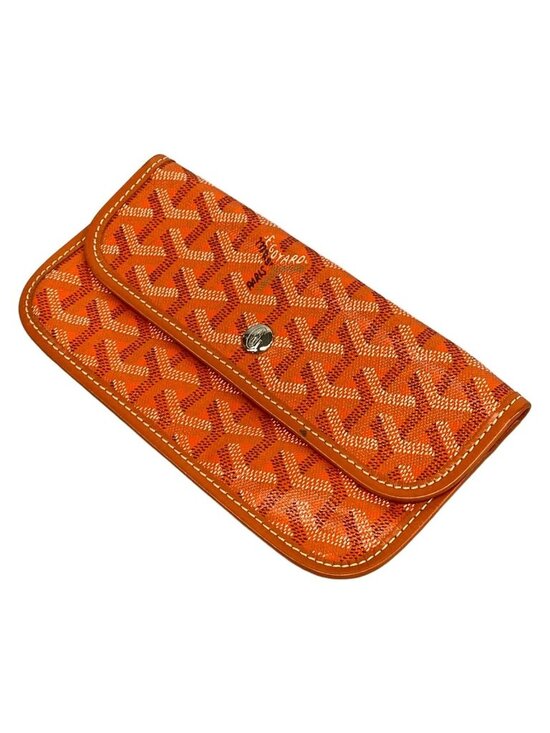 Goyard St Louis PM Orange Tote Handbag – The Millionaires Closet Goyard Tote Saint Louis PM Orange Markage Leather